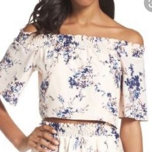 Ali and Jay Floral Cropped Blouse